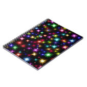 輝く虹の輝き、星と花火 ノートブック (左側)