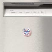 輝く虹色リボン年アクセント マグネット (インサイチュ (食洗機))