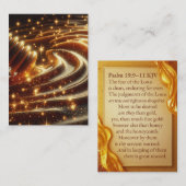 輝く蜂蜜 | Psalm 19:9-11 KJVカードボックス 名刺 (正面/裏面)