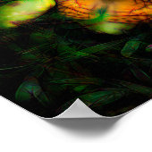 輝く蝶と光る縁 ポスター (角)