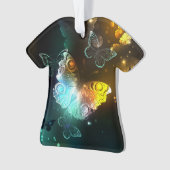 輝く蝶と夜の蝶 オーナメント (正面)