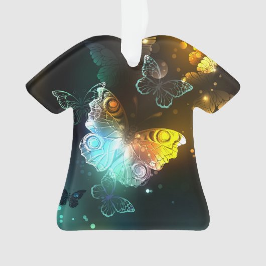 輝く蝶と夜の蝶 オーナメント (正面)