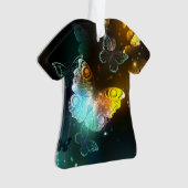 輝く蝶と夜の蝶 オーナメント (正面)