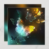 輝く蝶と夜の蝶 セーブザデート (正面/裏面)