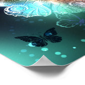 輝く蝶と夜の蝶 ポスター (角)