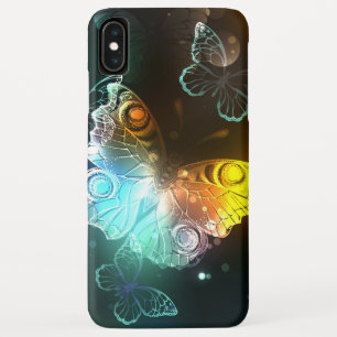 輝く蝶と夜の蝶 iPhone XS MAXケース