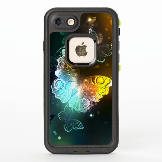 輝く蝶と夜の蝶 LifeProof iPhoneケース (裏面)
