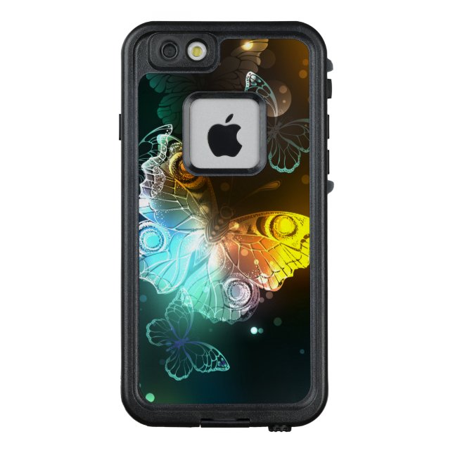 輝く蝶と夜の蝶 LifeProof iPhoneケース (裏面)