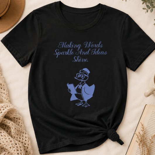 輝く言葉と光るアイデア 英語教師 Tシャツ