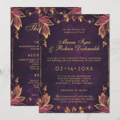 輝く誓い：花王室の咲 招待状 (正面/裏面)