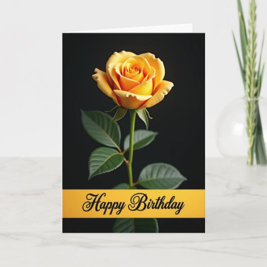 輝く誕生日の花カード カード (正面)