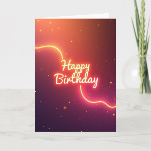 輝く誕生日カード カード (正面)
