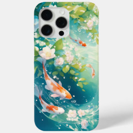 輝く調和 静かな池の錦鯉 iPhone 15 PRO MAXケース