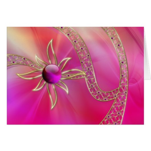 輝く豪華なカードで (正面横)