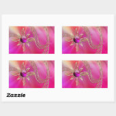 輝く輝きのステッカーで 長方形シール (シート)