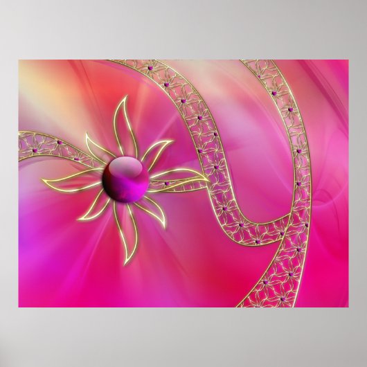 輝く輝きのプリント ポスター (正面)