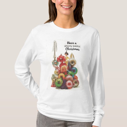 輝く輝くクリスマスを過ごす Tシャツ (正面)