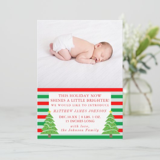 輝く輝くクリスマス生まれたばかりの誕生発表 シーズンカード (スタンド正面)