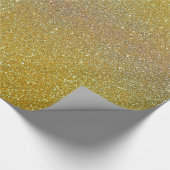 輝く輝く金ゴールドグリッター ラッピングペーパー (角)