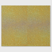 輝く輝く金ゴールドグリッター ラッピングペーパー (フラット)