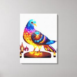 輝く都市鳩 キャンバスプリント