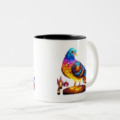 輝く都市鳩 ツートーンマグカップ (正面右)
