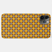輝く金のドット 黒と白の格子模様 Case-Mate iPhoneケース (裏面(横))