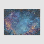 輝く金の天体星雲渦 薄葉紙 (正面)
