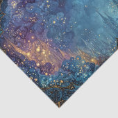 輝く金の天体星雲渦 薄葉紙 (詳細)