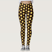 輝く金の星柄 レギンス (正面)