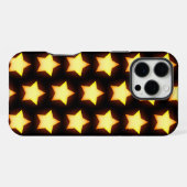 輝く金の星柄 iPhoneケース (裏面横)