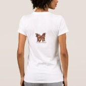 輝く金の蝶 Tシャツ (裏面)