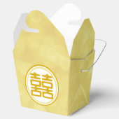 輝く金ゴールドダブル幸せ – ラウンド フェイバーボックス (オープン)