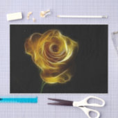 輝く金ゴールドバラフラクタルフラワー 薄葉紙 (クラフト)