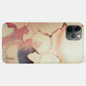 *~*輝く金ゴールドフェイクグリッター抽象芸術 Case-Mate iPhoneケース (裏面(横))