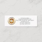 輝く金ゴールド銀投資の波 スキニー名刺 (裏面)