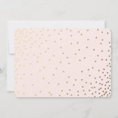 輝く金ゴールド |Sweet sixteen招待状 招待状 (裏面)