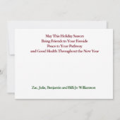 輝く銀と金ゴールド、クリスマスカード シーズンカード (裏面)