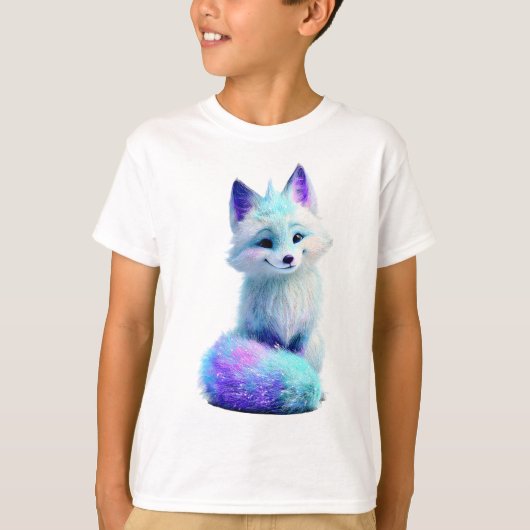 輝く銀河の氷狐の子供たち Tシャツ (正面)