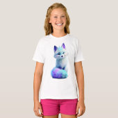 輝く銀河の氷狐の子供たち Tシャツ (正面フル)