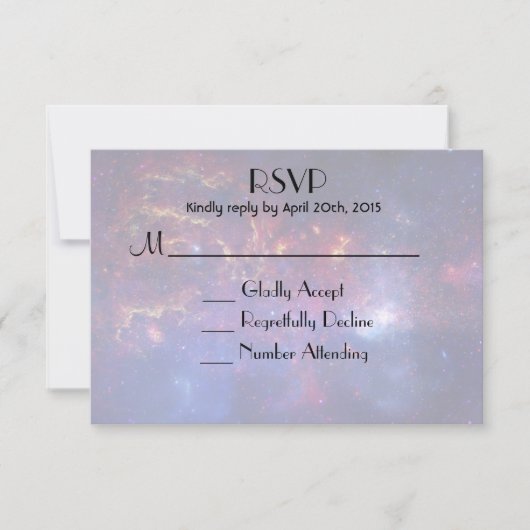 輝く銀河 外宇宙RSVP 出欠カード (正面)