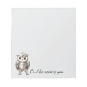 輝く鎧の騎士オウル ノートパッド (正面)