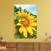輝く開花私の日を明るくする🌻✨ キャンバスプリント (インサイチュ (リビング))
