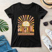 輝く陽気; レトロポジティブサマー Tシャツ
