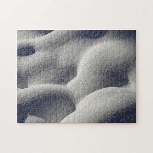 輝く雪の盛り上がり 抽象的な自然 ジグソーパズル (横)