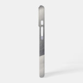 輝く雪の盛り上がり 抽象的な自然 iPhone 16ケース (左側面)
