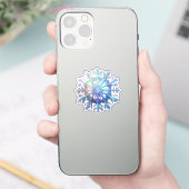 輝く雪の結晶 シール (スマートフォン)