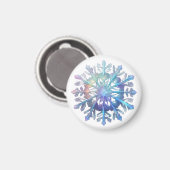 輝く雪の結晶 マグネット (正面/裏面)
