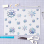 輝く雪の結晶 薄葉紙 (クラフト)