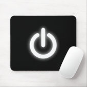 輝く電源オン記号が面白い マウスパッド (マウス)